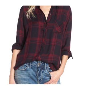 Rails plaid button down shirt
